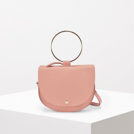 Moschino Clutch Pochette in tessuto profili in pelle - Time Outlet