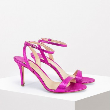 Sandalo in pelle Col. Fuxia THE SELLER RICCI SHOP