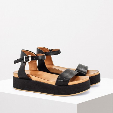 Sandali INUOVO - 112041 Black - Zeppe - Ciabatte e sandali - Donna |  escarpe.it