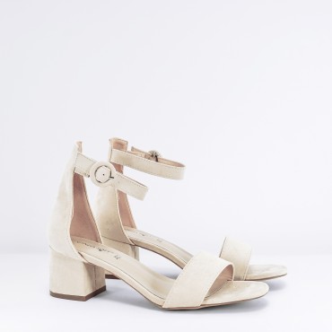 Sandalo Camoscio Col. Beige CINZIA SOFT - RICCI SHOP