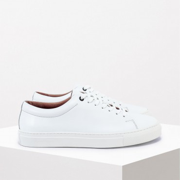 Sneaker in Pelle Col. Bianco