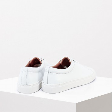 Sneaker in Pelle Col. Bianco