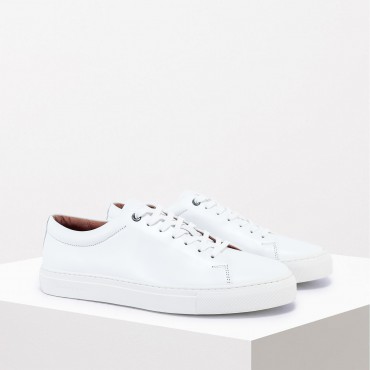 Sneaker in Pelle Col. Bianco