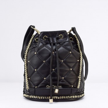 Borsa Gio Cellini SECCHIELLO FRANGE COLOR Nero - 57604