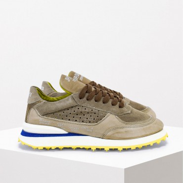 Sneaker in Pelle Col. Beige