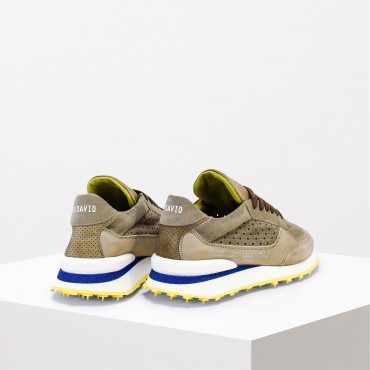 Sneaker in Pelle Col. Beige