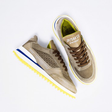 Sneaker in Pelle Col. Beige