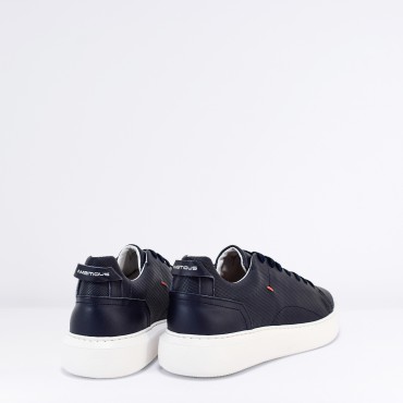 Sneaker in Pelle Col. Blu