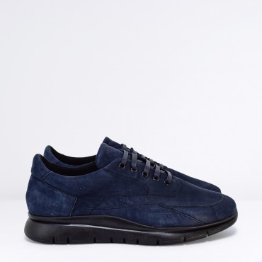 Sneaker in Camoscio Col. Blu