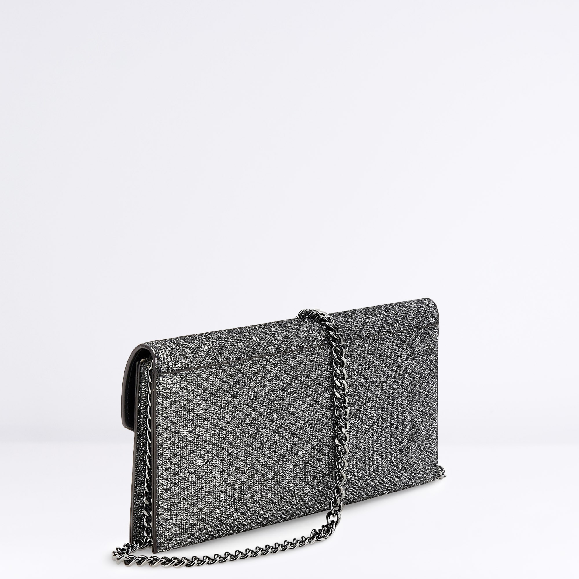 Borsa Clutch lurex Col. Argento GUESS RICCI SHOP