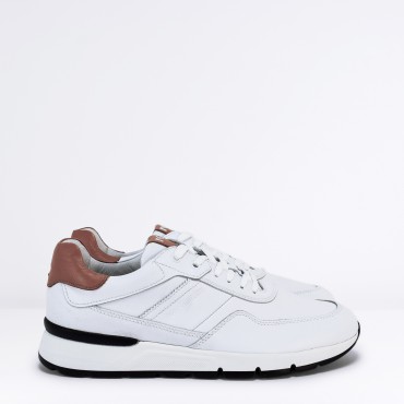 Sneaker in pelle Col. Bianco