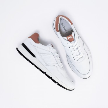 Sneaker in pelle Col. Bianco