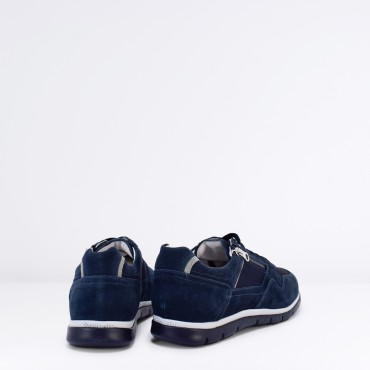 Sneaker in Camoscio Col. Blu