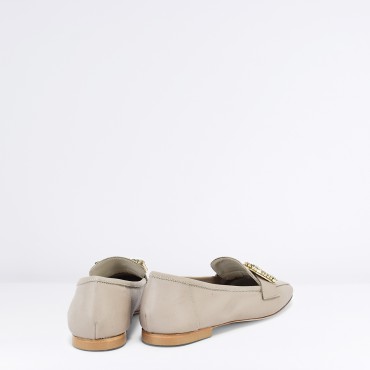 Mocassino in Pelle Col. Beige