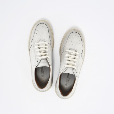 Sneaker in pelle Col. Bianco