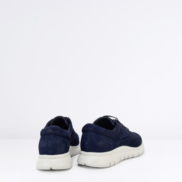 Sneaker in nabuk Col. Blu