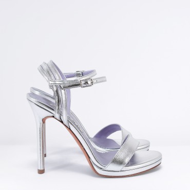Sandalo alto Col. Argento ALBANO RICCI SHOP