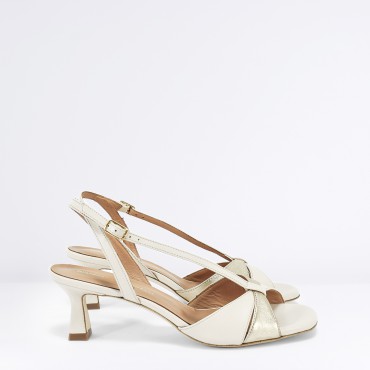 Sandalo in pelle Col. Beige