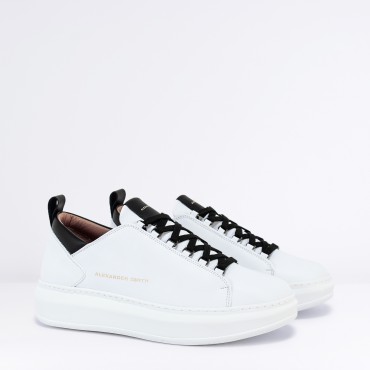 Sneaker Wembley in Pelle Col. Bianco