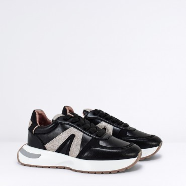 Sneaker Hyde in pelle Col. Nero