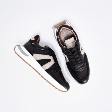 Sneaker Hyde in pelle Col. Nero