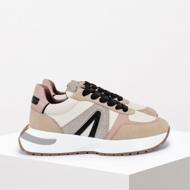 Sneaker Hyde in pelle Col. Beige