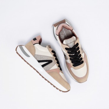 Sneaker Hyde in pelle Col. Beige