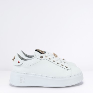 Sneaker in pelle Col. Bianco