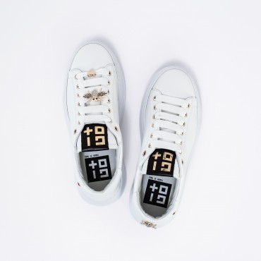 Sneaker in pelle Col. Bianco