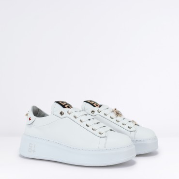 Sneaker in pelle Col. Bianco