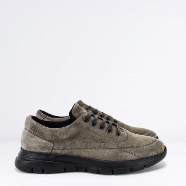 Sneaker in Camoscio Col. Tortora