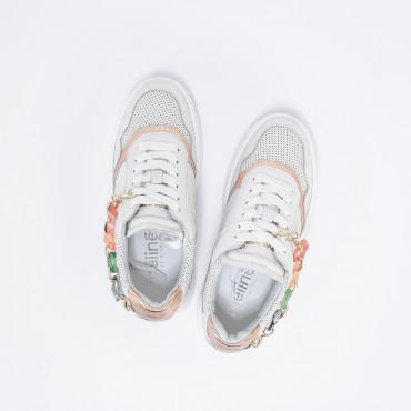 Sneaker in pelle Col. Bianco