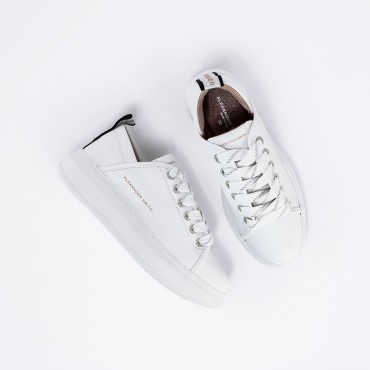 Sneaker Wembley in Pelle Col. Bianco