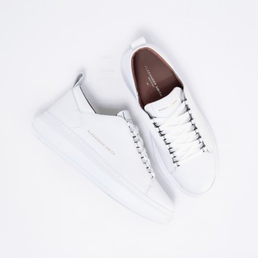 Sneaker Wembley in Pelle Total White