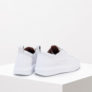 Sneaker Wembley in Pelle Total White