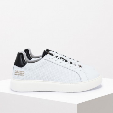 Sneaker in Pelle Col. Bianco Nero