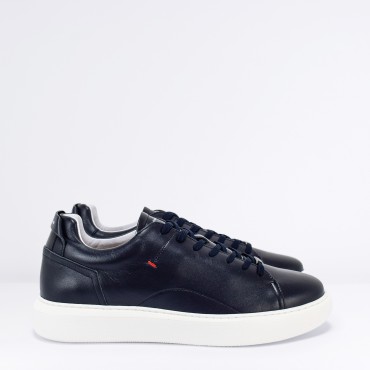 Sneaker in Pelle Col. Blu