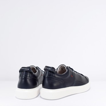 Sneaker in Pelle Col. Blu