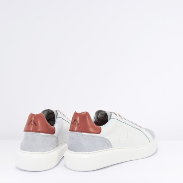 Sneaker in Pelle Col. Bianco Cuoio