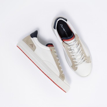 Sneaker in Pelle Col. Bianco