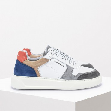 Sneaker in Pelle Col. Bianco