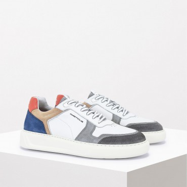 Sneaker in Pelle Col. Bianco