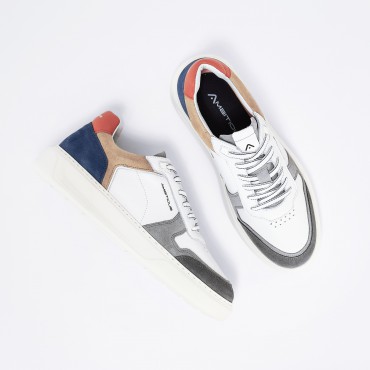 Sneaker in Pelle Col. Bianco