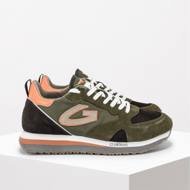 Sneaker in Camoscio Col. Verde