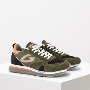 Sneaker in Camoscio Col. Verde