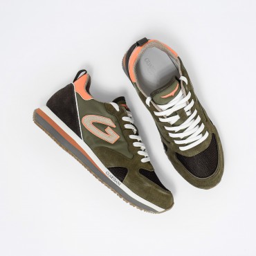 Sneaker in Camoscio Col. Verde