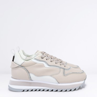 Sneaker in pelle Col. Nude