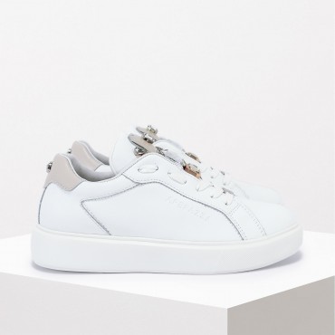 Sneaker in Pelle Col. Bianco