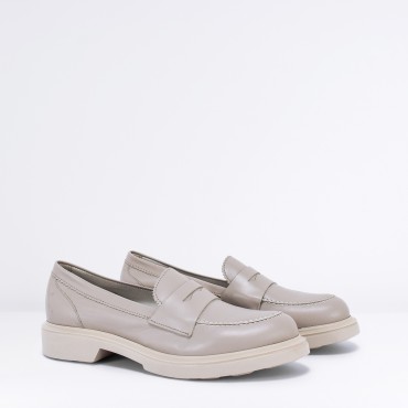 Mocassino in Pelle Col. Beige