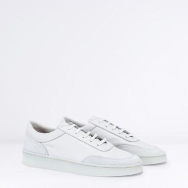 Sneaker in Pelle Col. Bianco